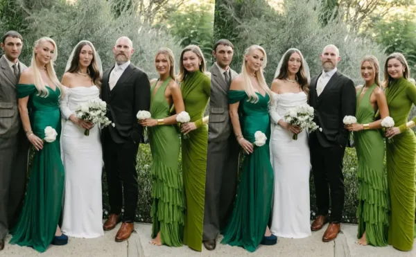 Bella i Gigi Hadid vjenčanje zelena haljina za djeveruše marie claire hrvatska