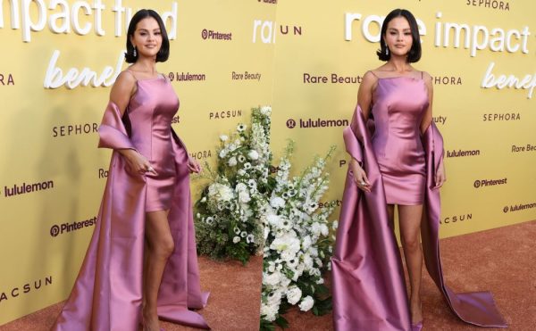 ljubičasta haljina Selene Gomez marie claire hrvatska