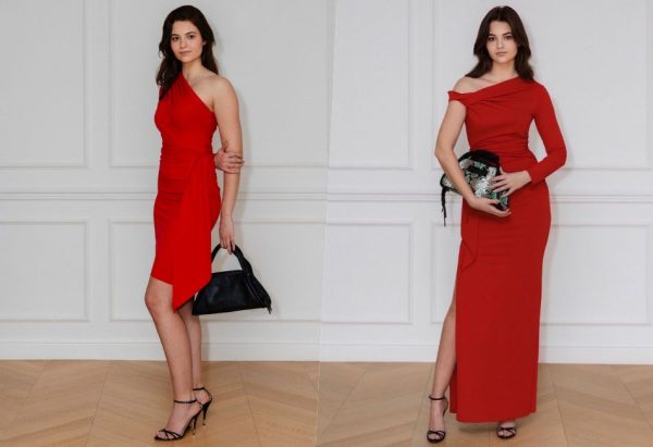 crvena haljina LEXALEX