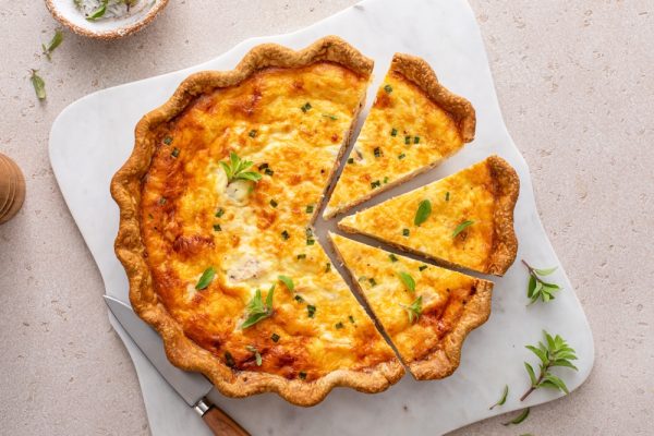 Ideja za brzi ručak Francuski quiche s lososom