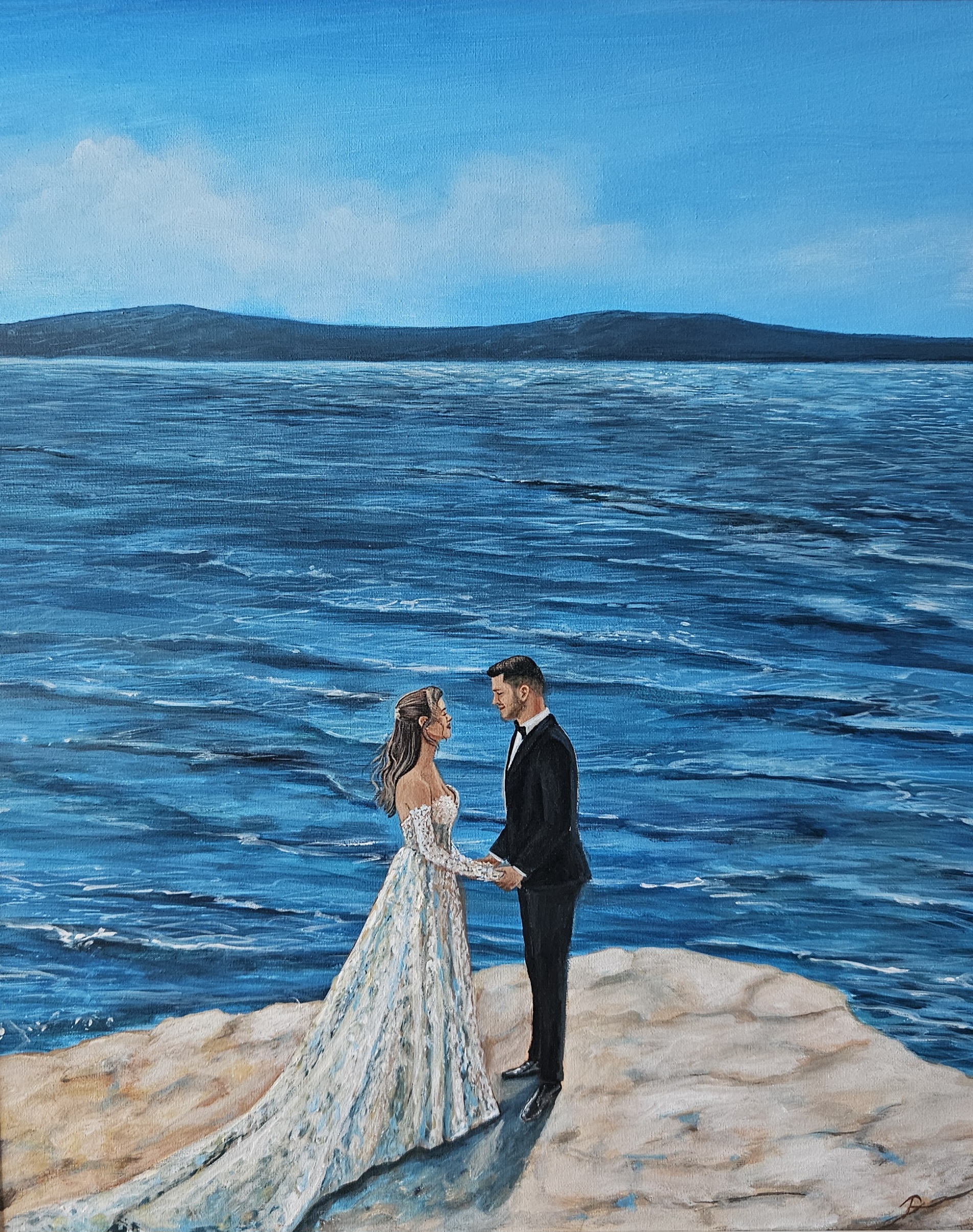 live wedding painter Dražena Andrić