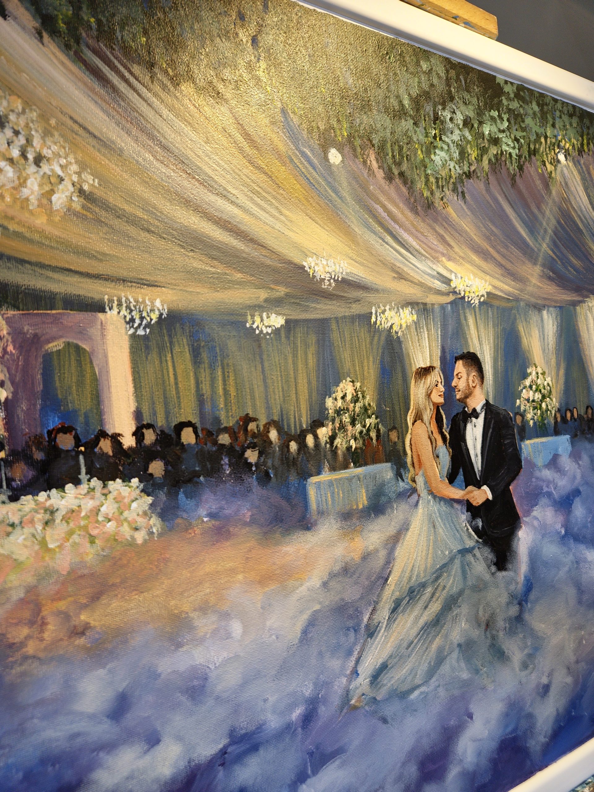 live wedding painter Dražena Andrić