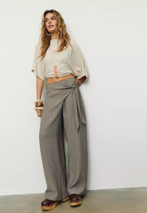 široke hlače kroj hlača