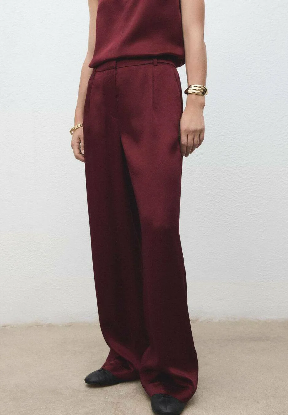 široke hlače kroj hlača