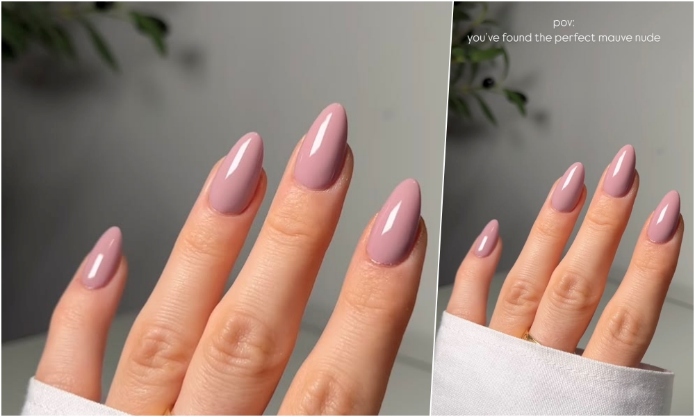 Mauve milk manikura manikure za jesen 2026 
